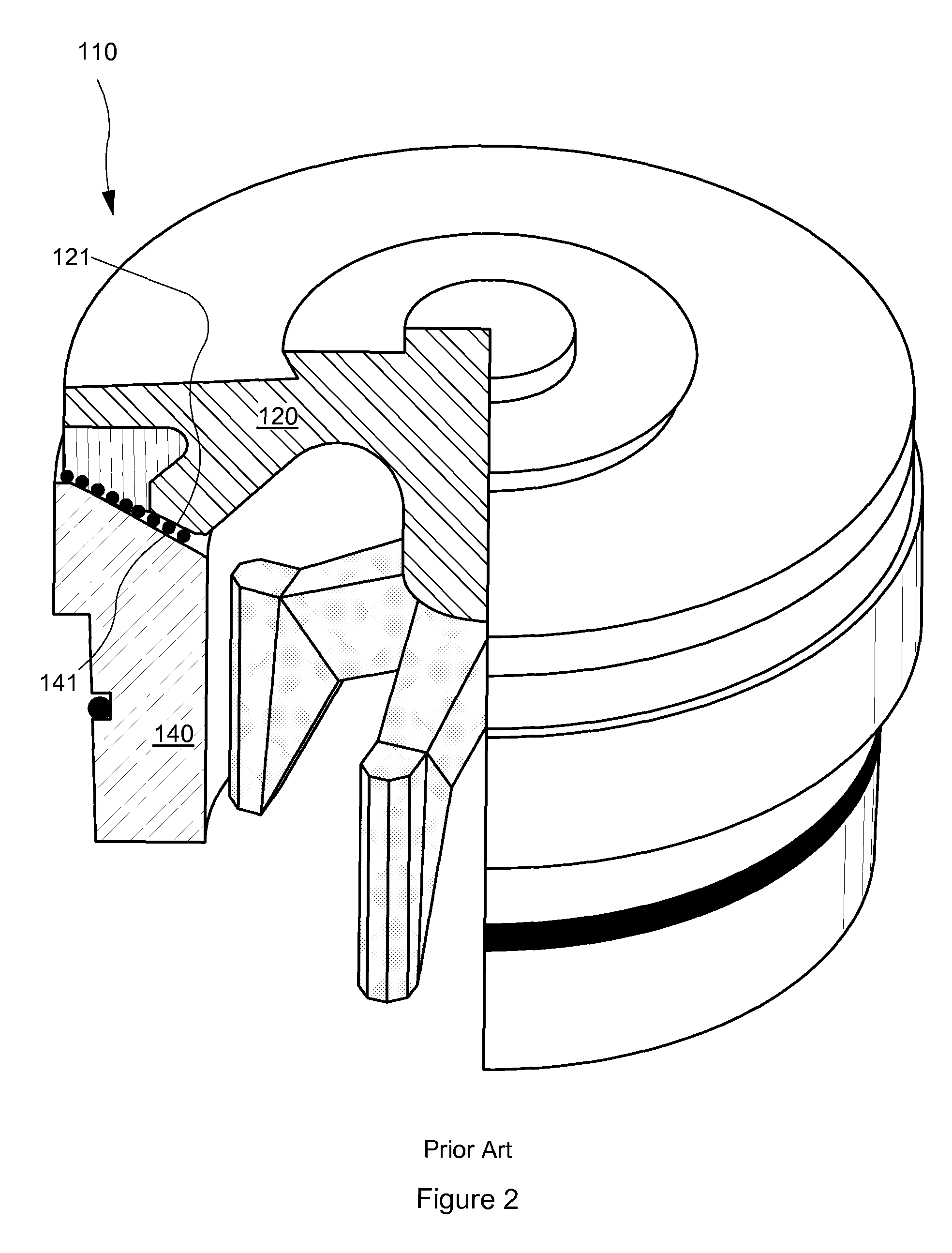 Powdered metal inlay