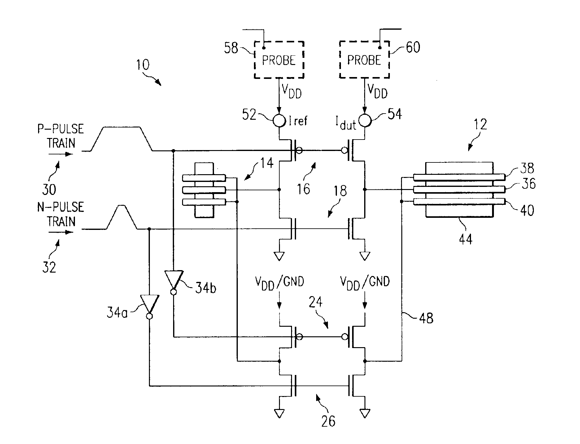 System and method for measuring a capacitance associated with an integrated circuit