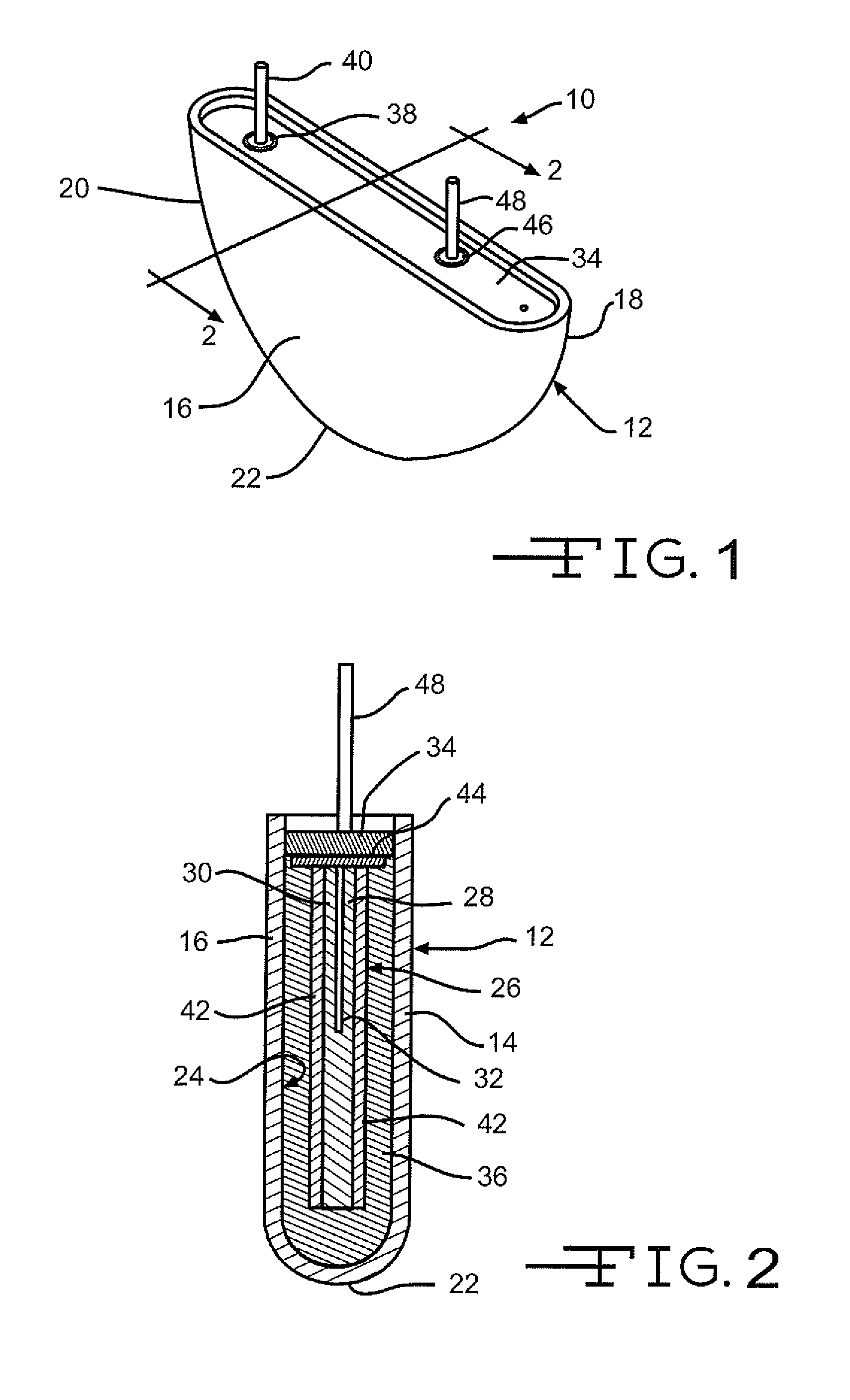 Mechanical conditioning by bead blasting lithium iodine cell case