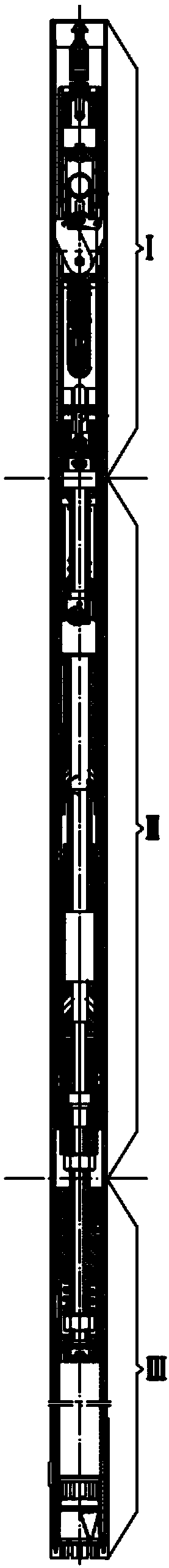 Rope salvaging type hydraulic compulsory coring driller