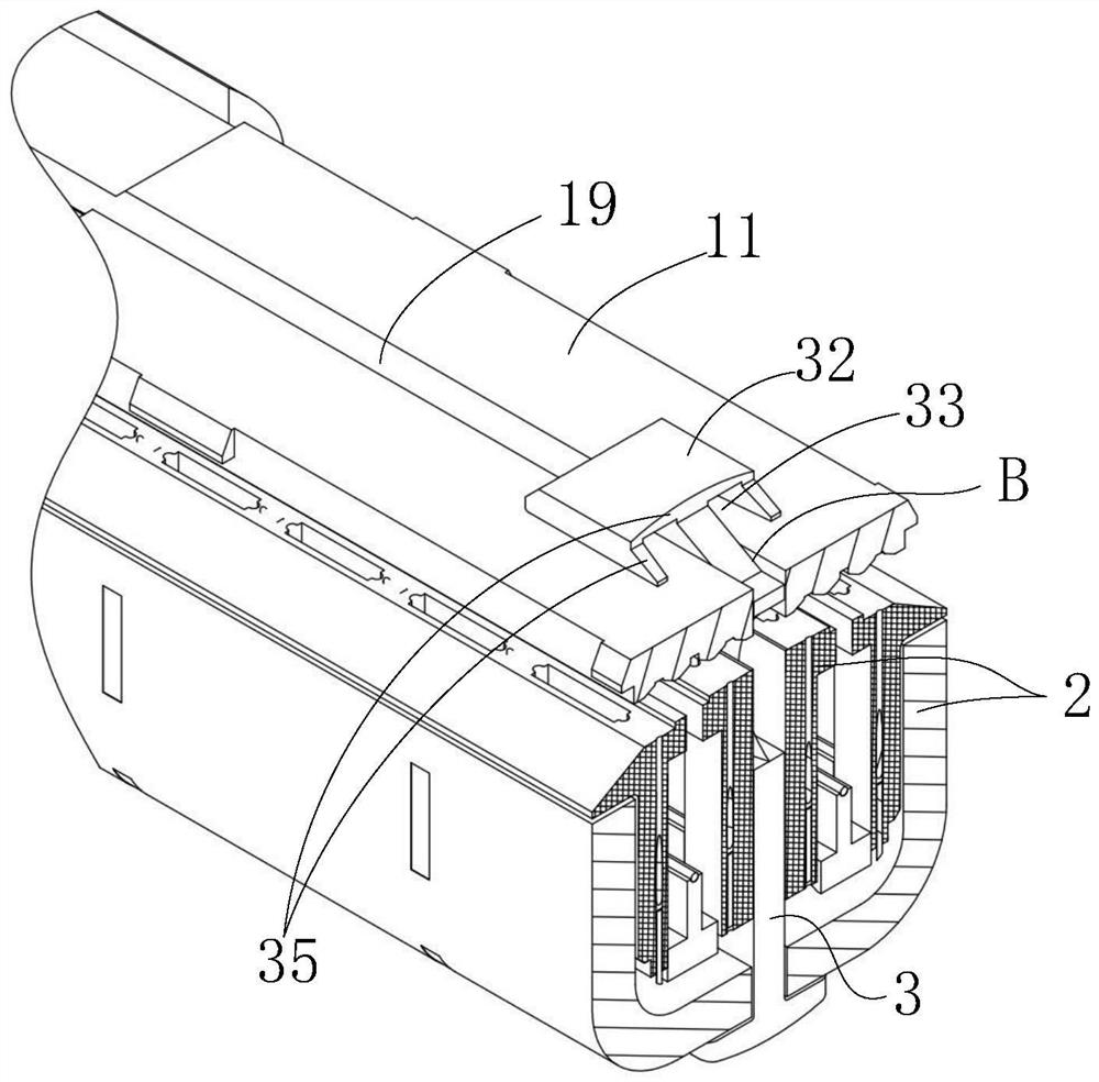 Nail magazine assembly storing hemostatic agent