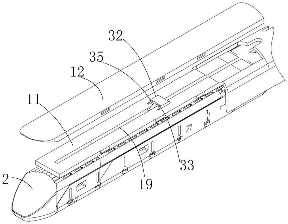 Nail magazine assembly storing hemostatic agent