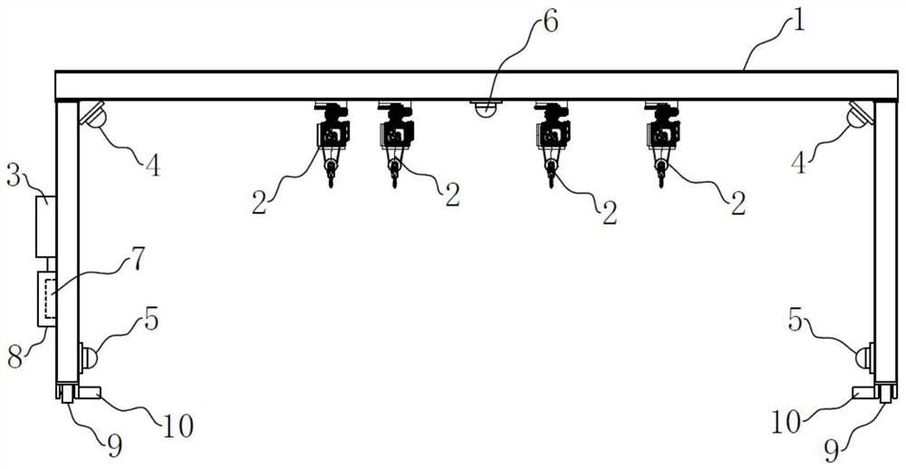 Intelligent hoisting system for curved-surface special-shaped part based on camera shooting and projection technology