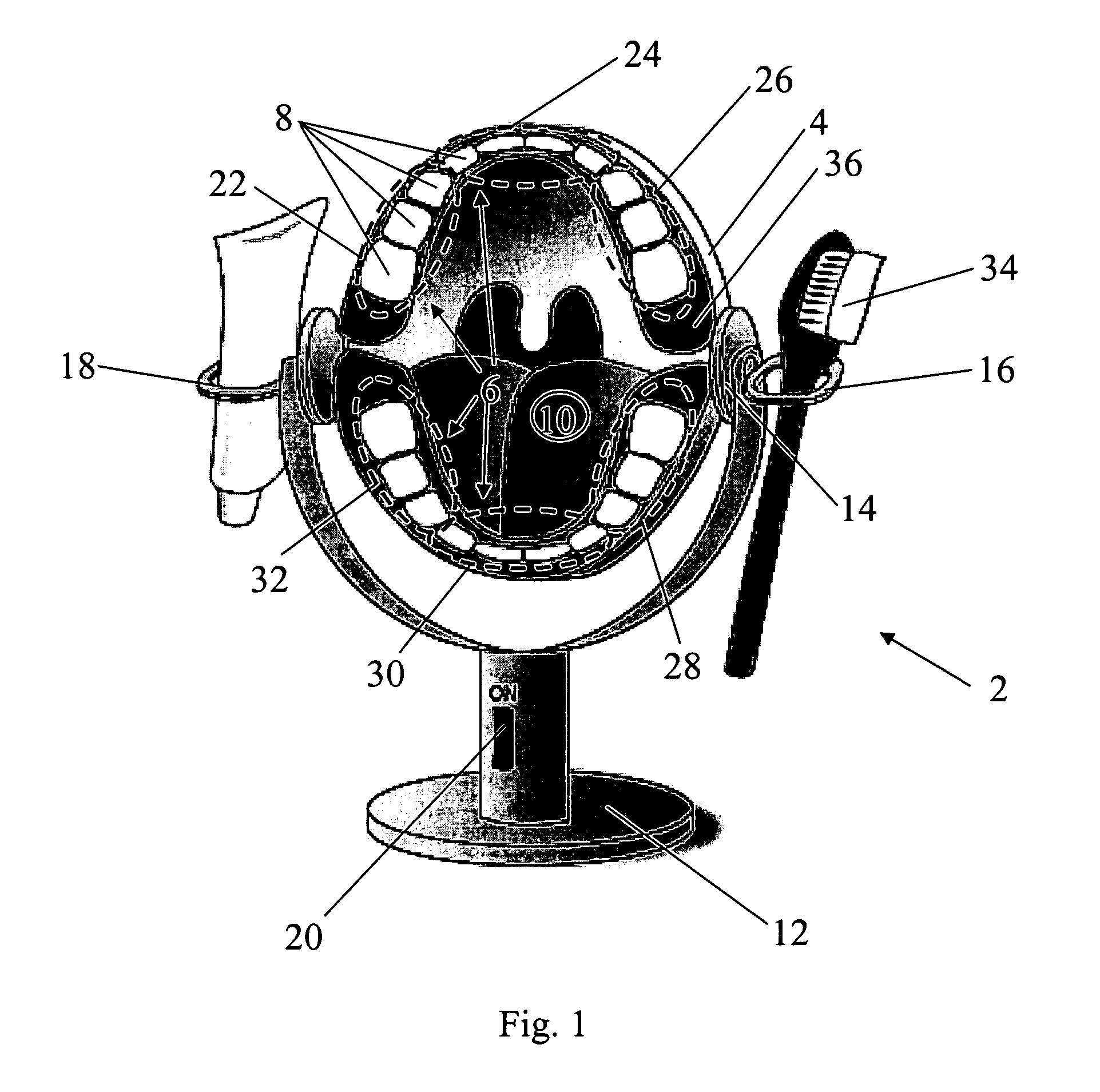 Device and method for promoting effective oral hygiene by a child