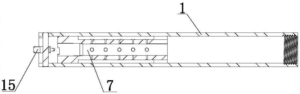 Suit device for heat treatment of metal filter core fine filter