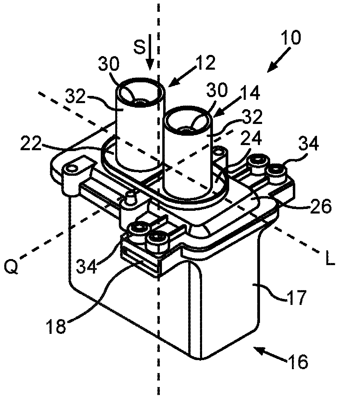 Plug-in device for coupling high-voltage connectors and system with the same