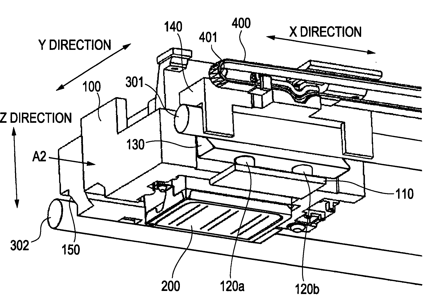 Image forming apparatus and vibration prevention mechanism of a carriage