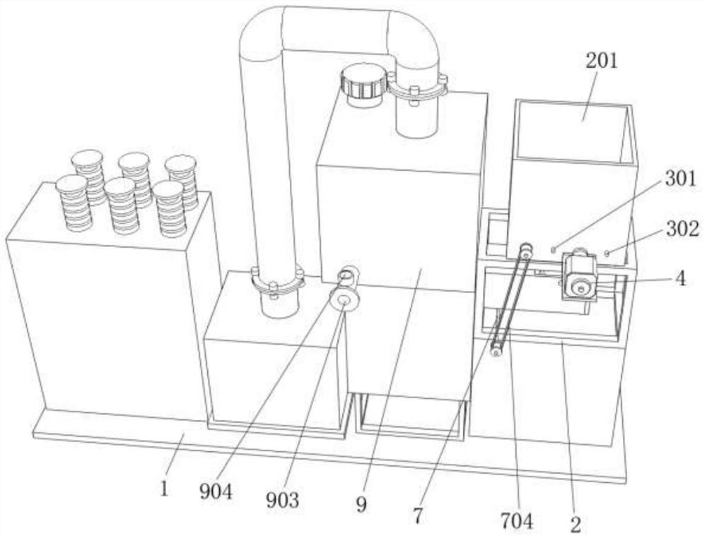 Residue coupling coal power efficient power generation device