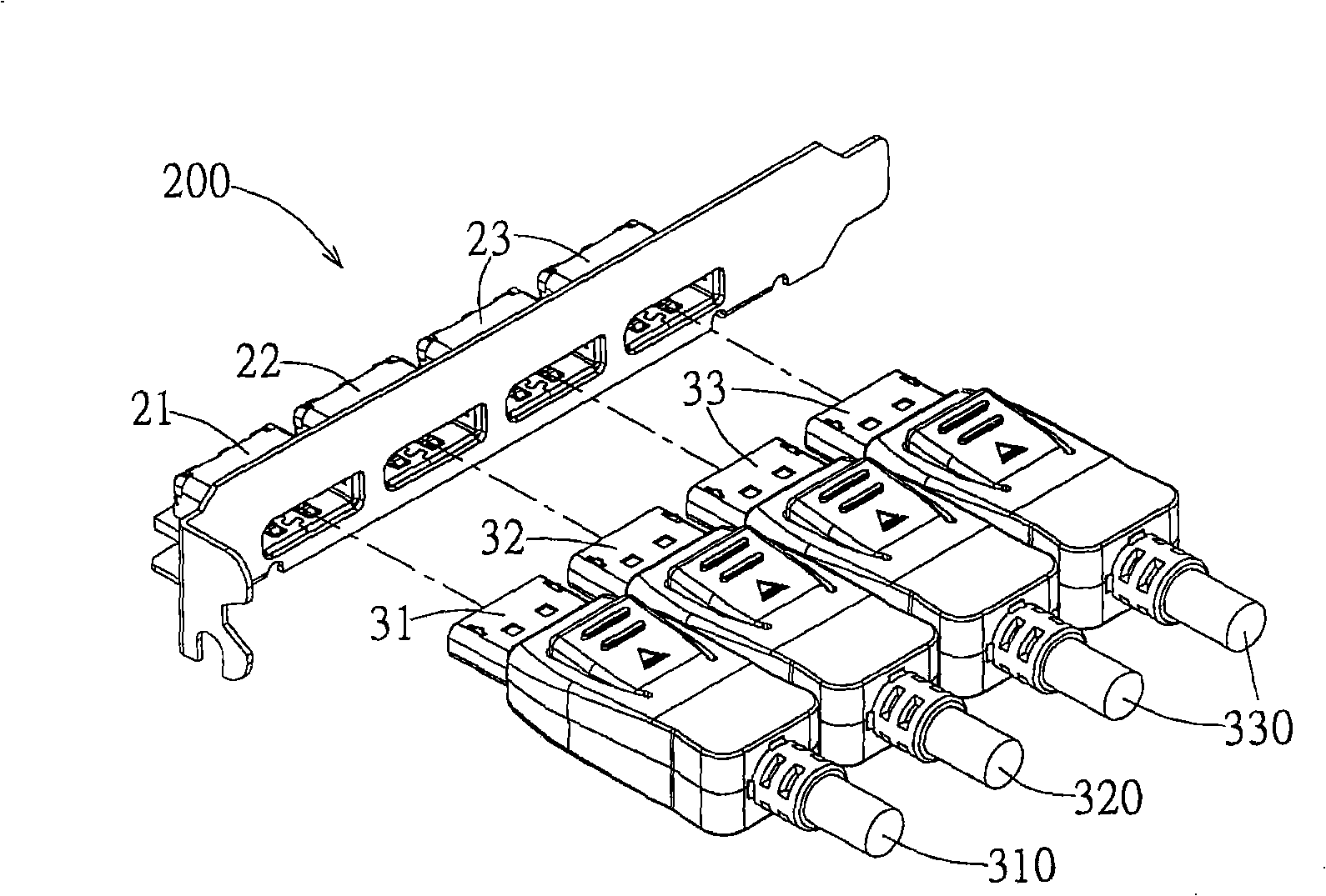 Electric connector combination system