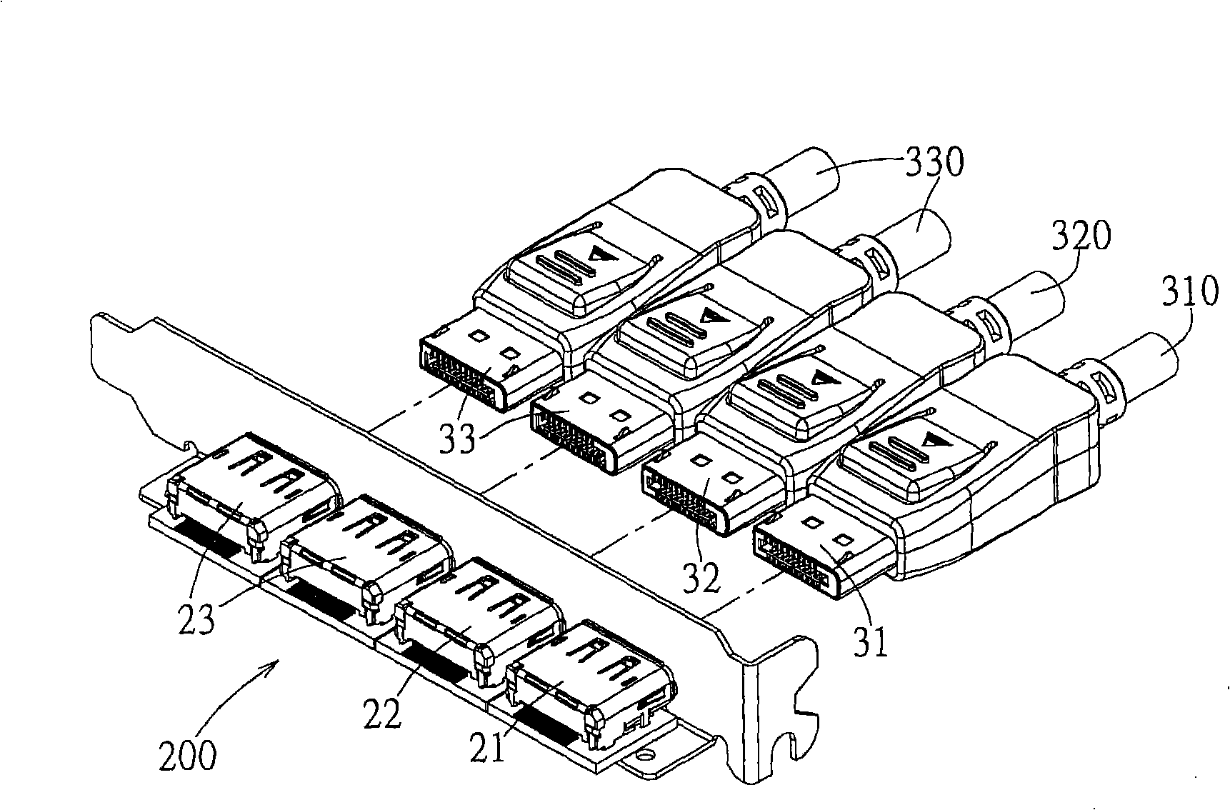 Electric connector combination system