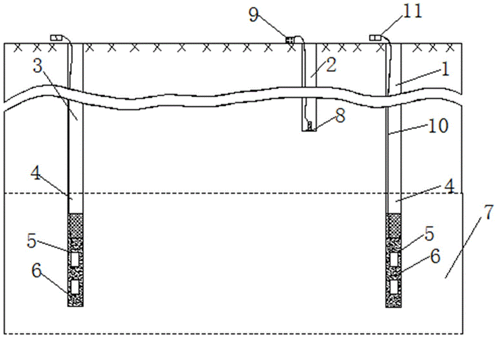 Method for constructing hot dry rock artificial geothermal reservoir through water pressure blasting fracturing