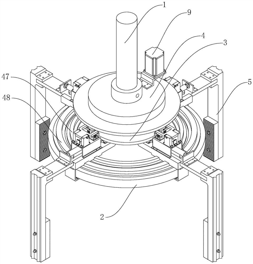 Convenient-to-adjust clamping device for intelligent manufacturing