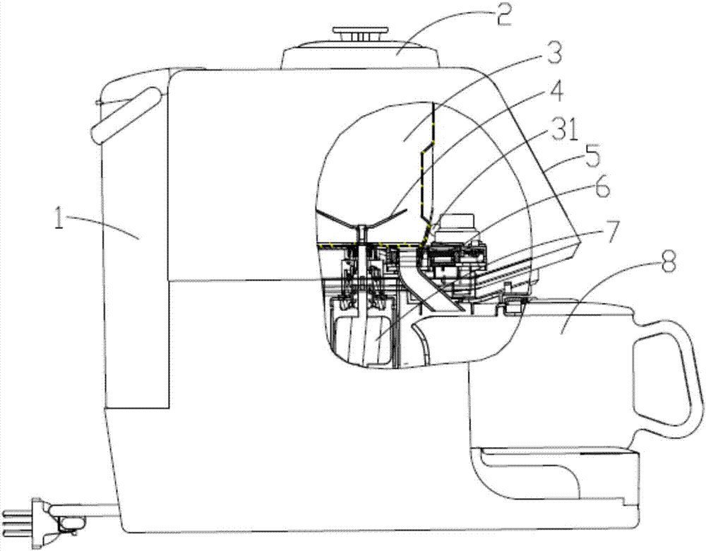 Milk making method of soybean milk machine