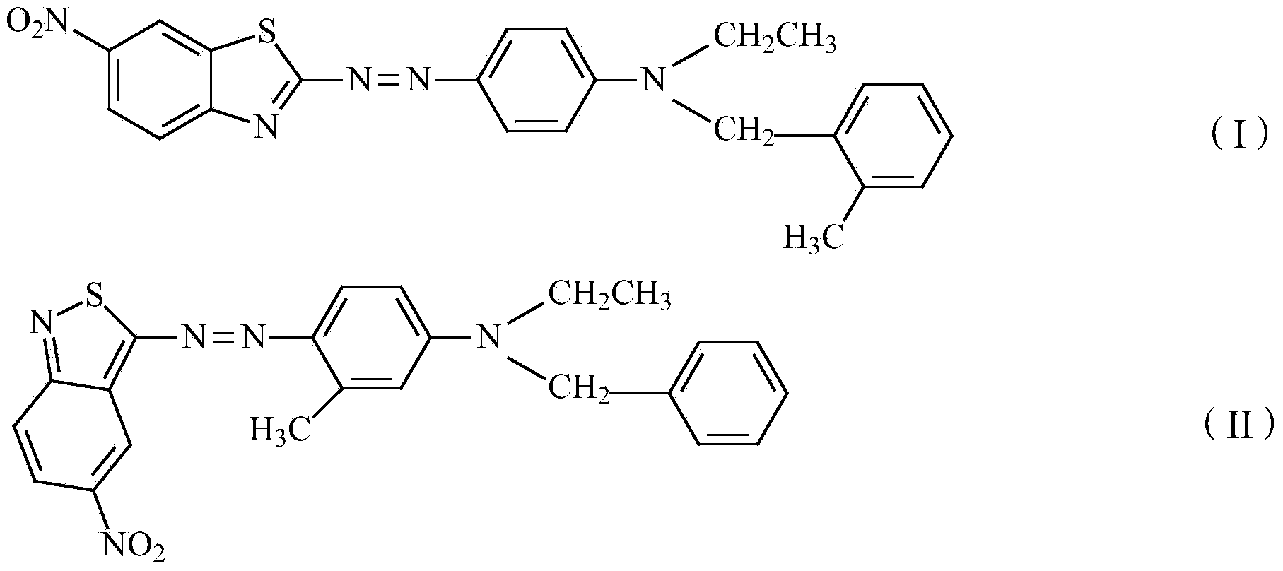 Blue dye composition and preparation method thereof