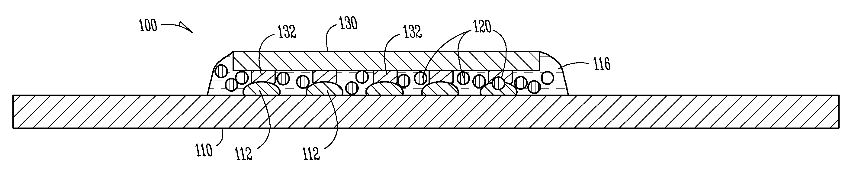 Electronic assemblies with filled no-flow underfill