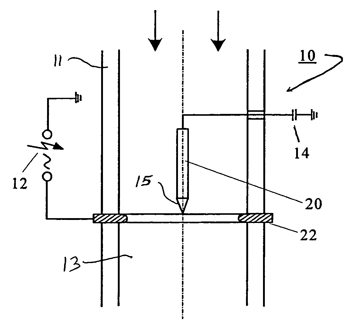 Aerosol charge altering device