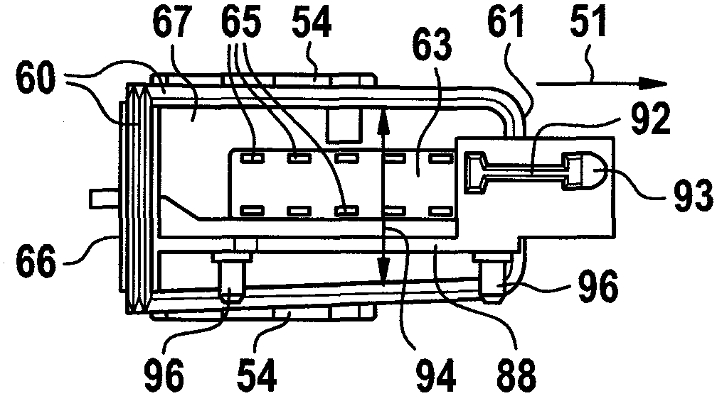 Transmission-driving unit with electronic interface which can be locked