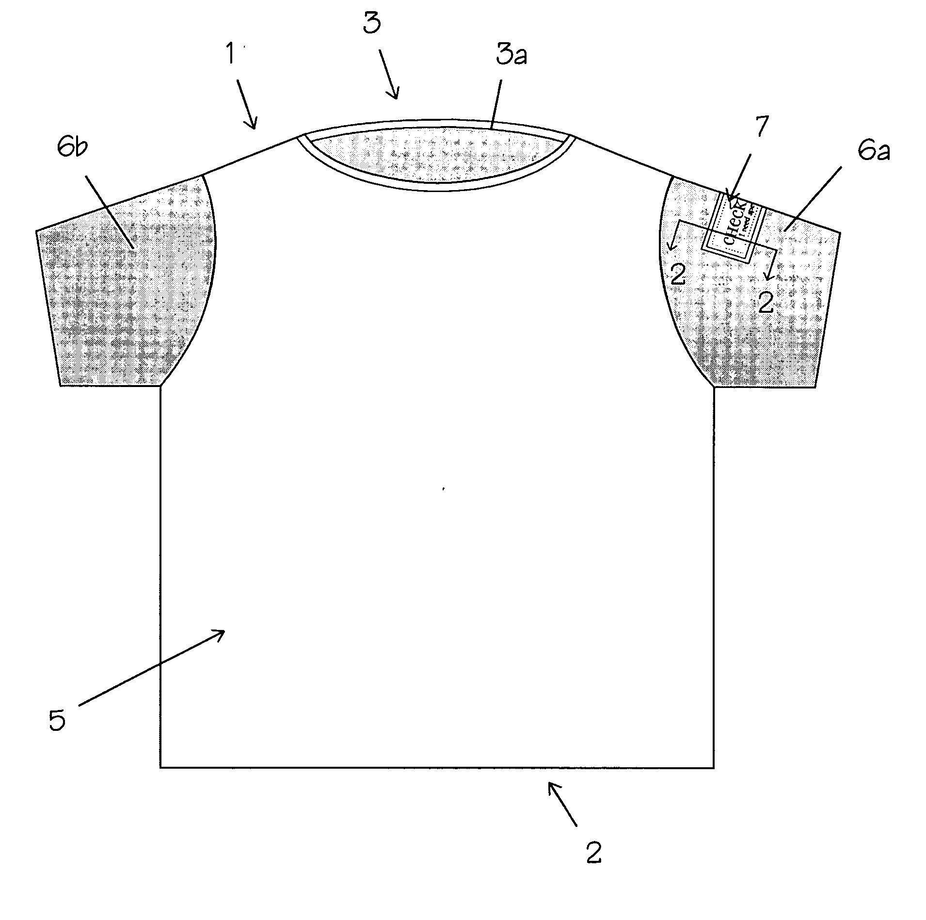 Garment with discrete medical tags