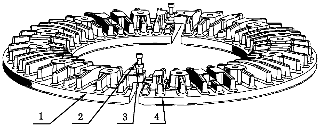 A method for connecting brake discs with split wheels