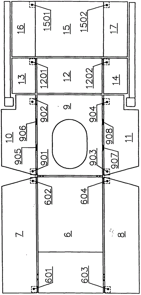 Multi-functional nursing bed combined with machinery and air bag