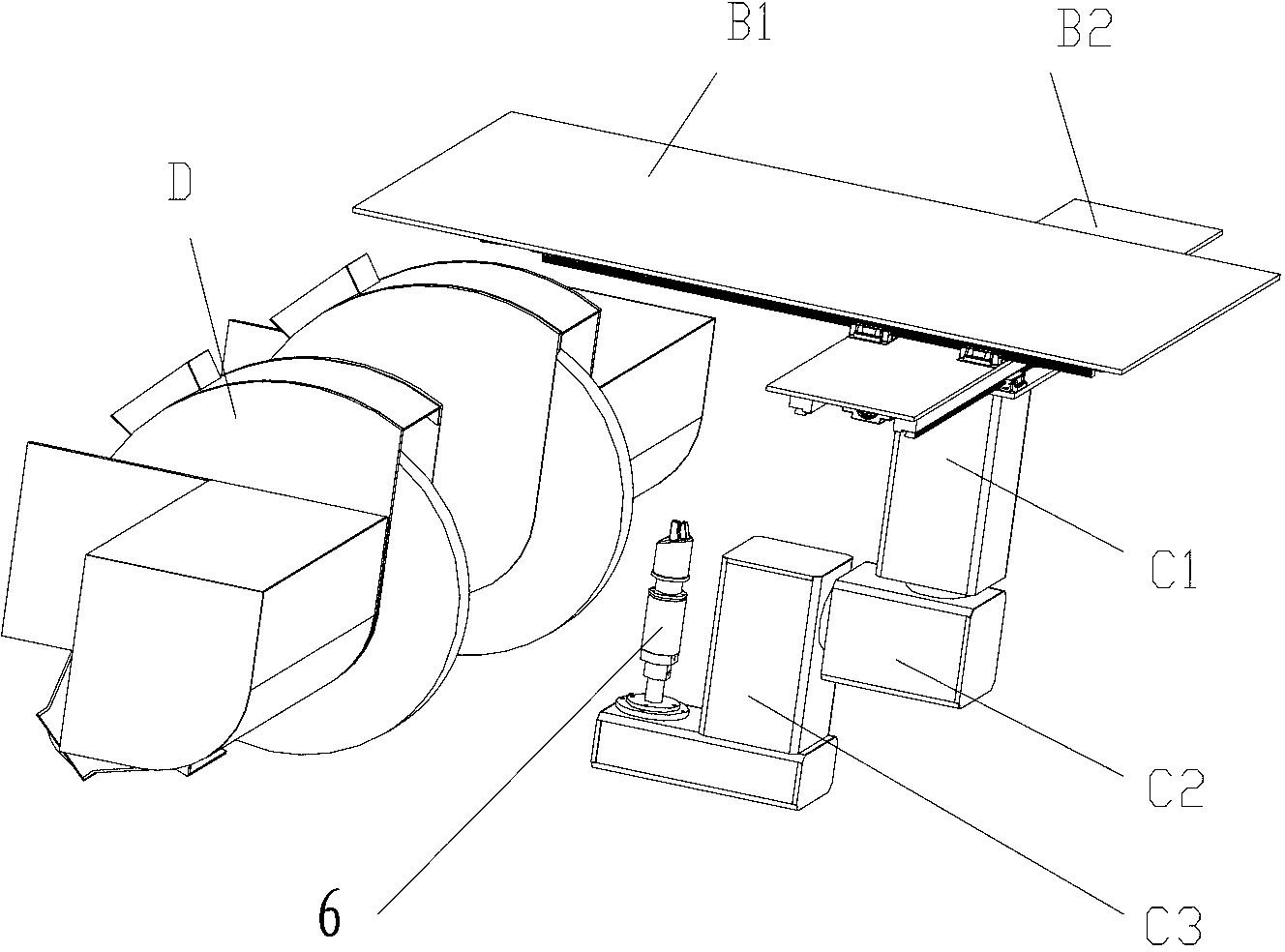 Full-automatic polishing machine of profiled component