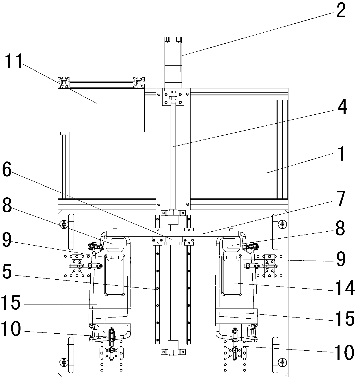 Sunshade plate mirror cover sliding fatigue test machine