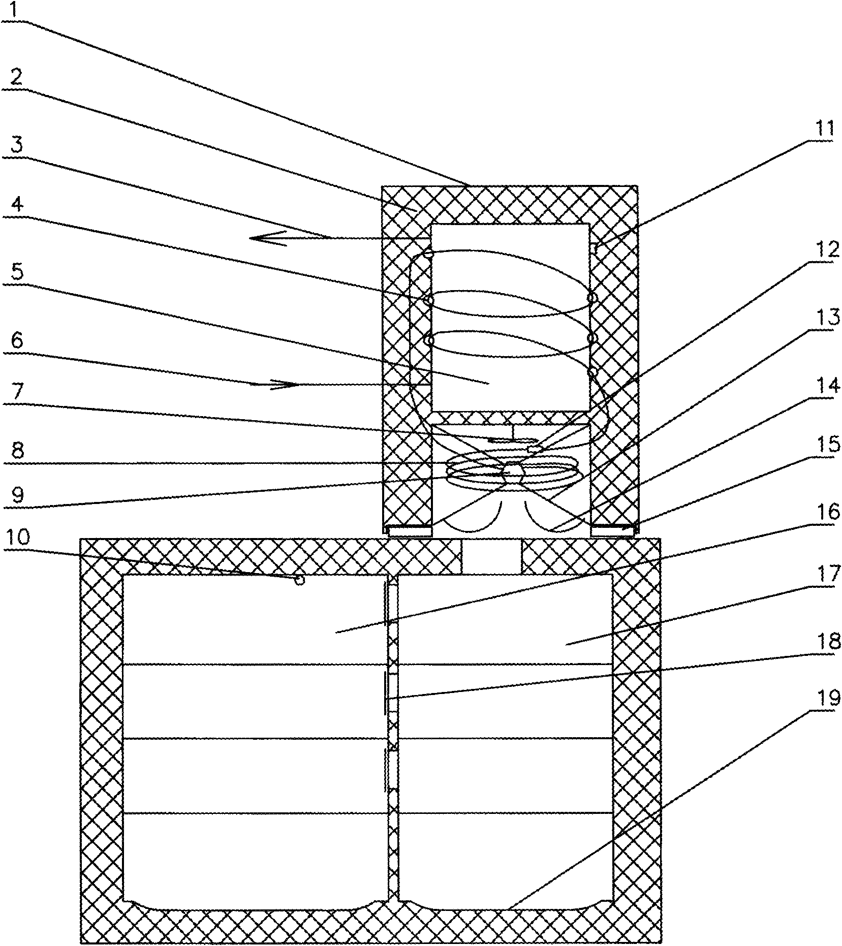 Novel refrigerating and heating double-functional machine