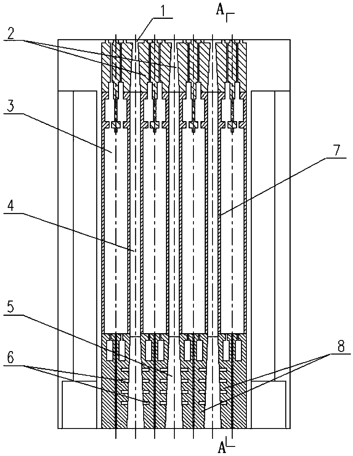 External thermal coal base vertical furnace for producing direct reduction iron