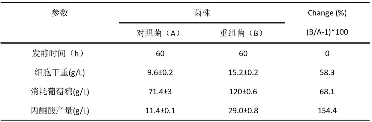 A recombinant bacterium with improved pyruvate production intensity and its application