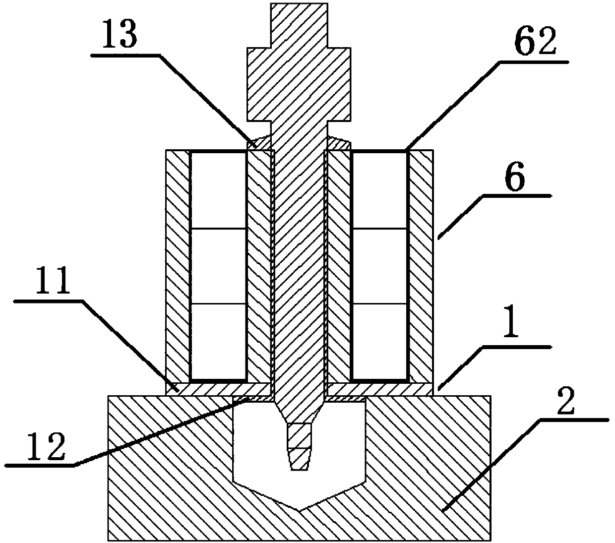 Glue filling device of permanent-magnet synchronous-motor rotor assembly and flue filling method of glue filling device