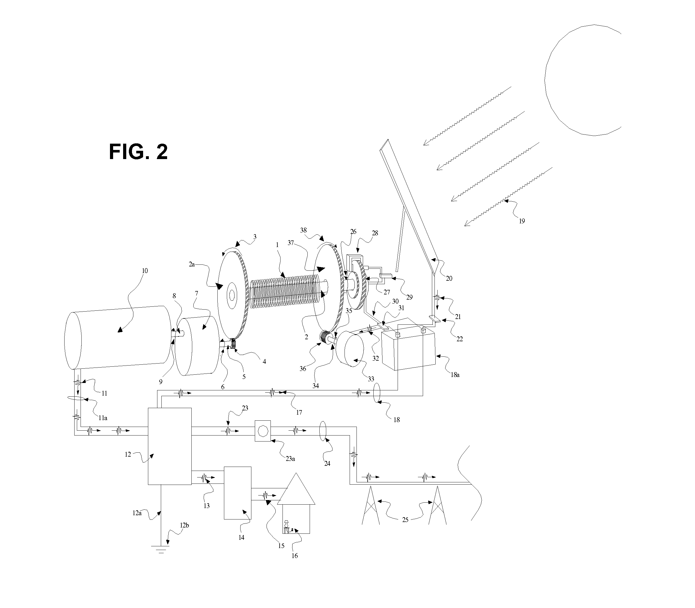 Self-sustaining electric power generating system