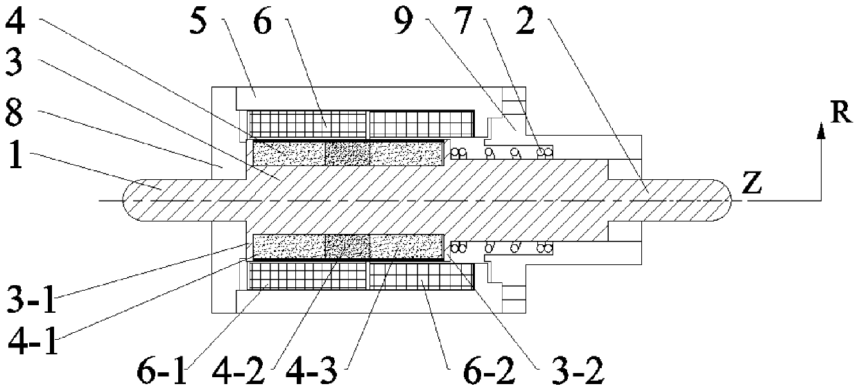 Bidirectional self-holding electromagnet for achieving position stability based on spring pressure and reluctance force