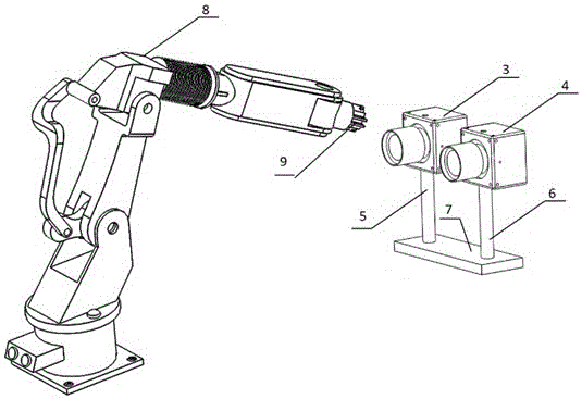 Robot movement locus key point error measurement method