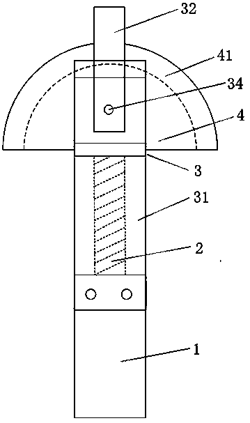 Multi-angle grounding wire suitable for substation