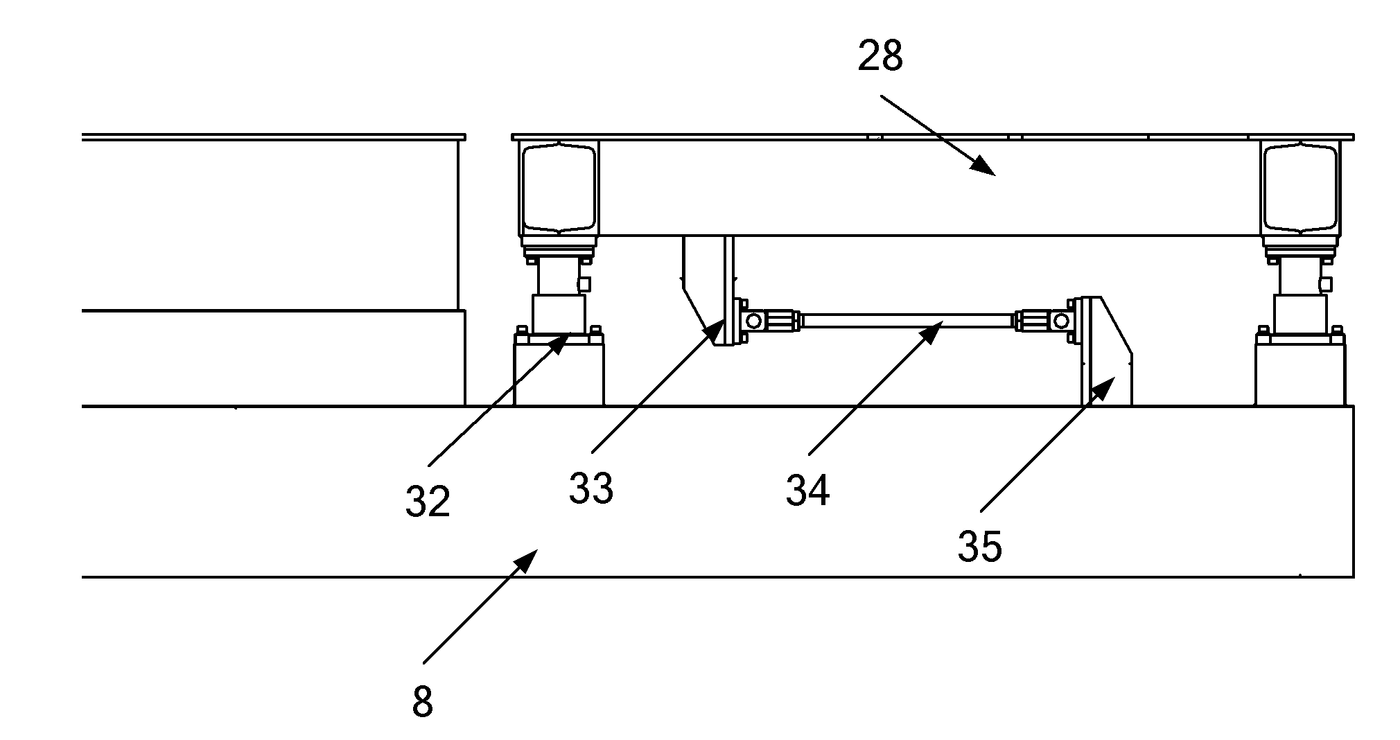 Automobile stability parameter test bench and test method using same