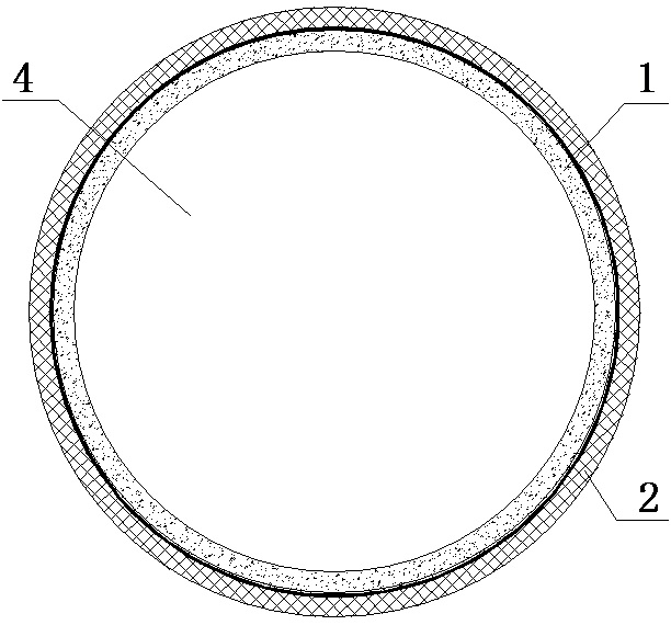 Polytetrafluoroethylene and basalt composite fiber hollow ultrafiltration membrane