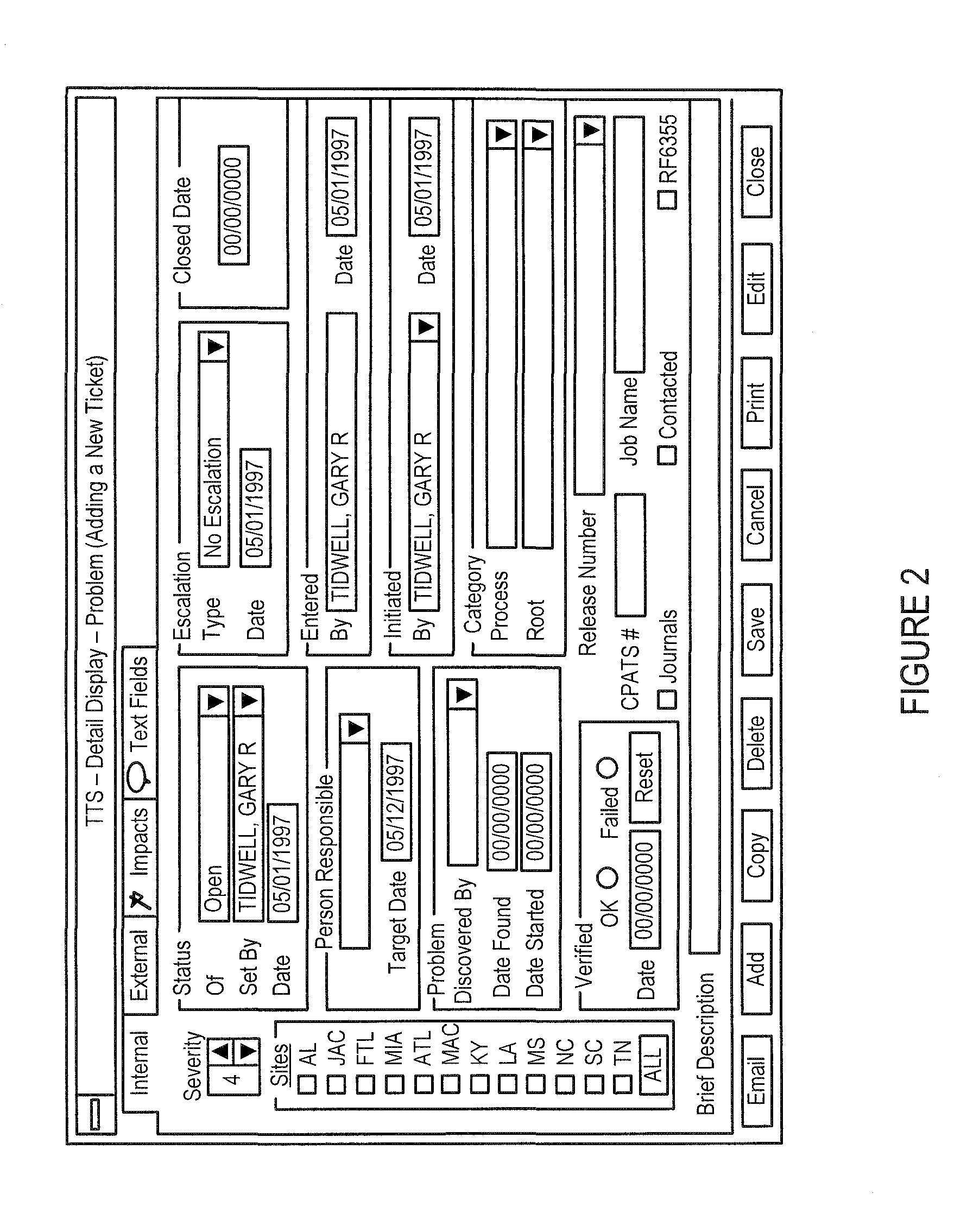 Trouble tracking system and method