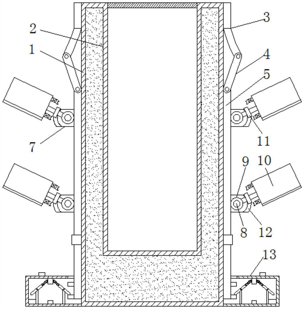 An automatic cooling device for capacitors and its application method