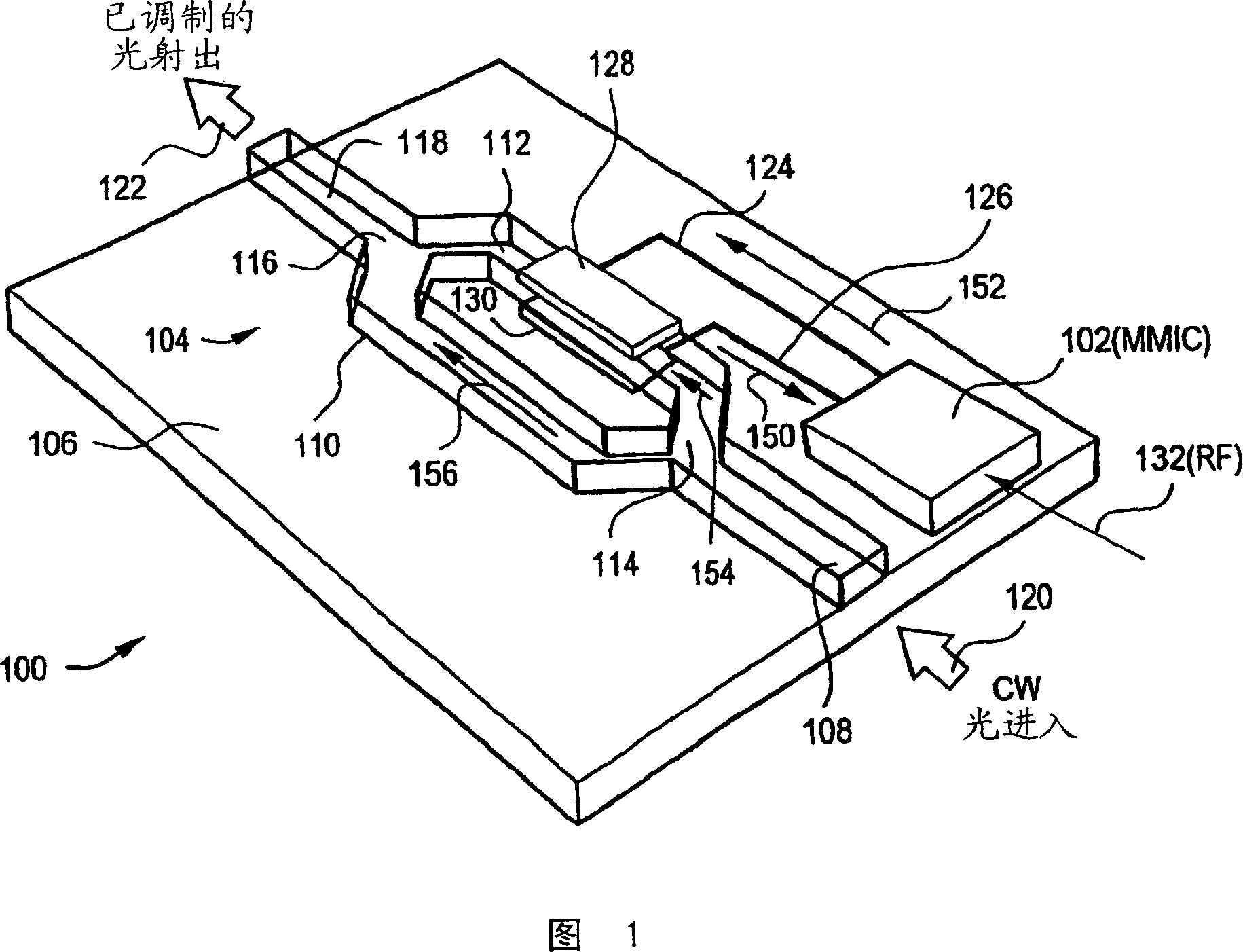 Wideband optical modulator with polymer waveguide and drive amplifier integrated on flexible substrate