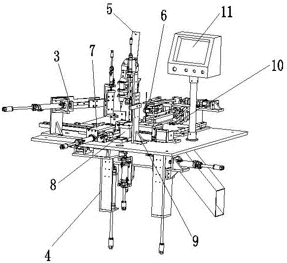 A threading glue machine