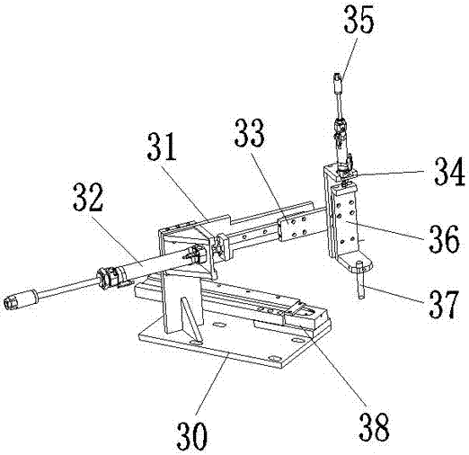 A threading glue machine