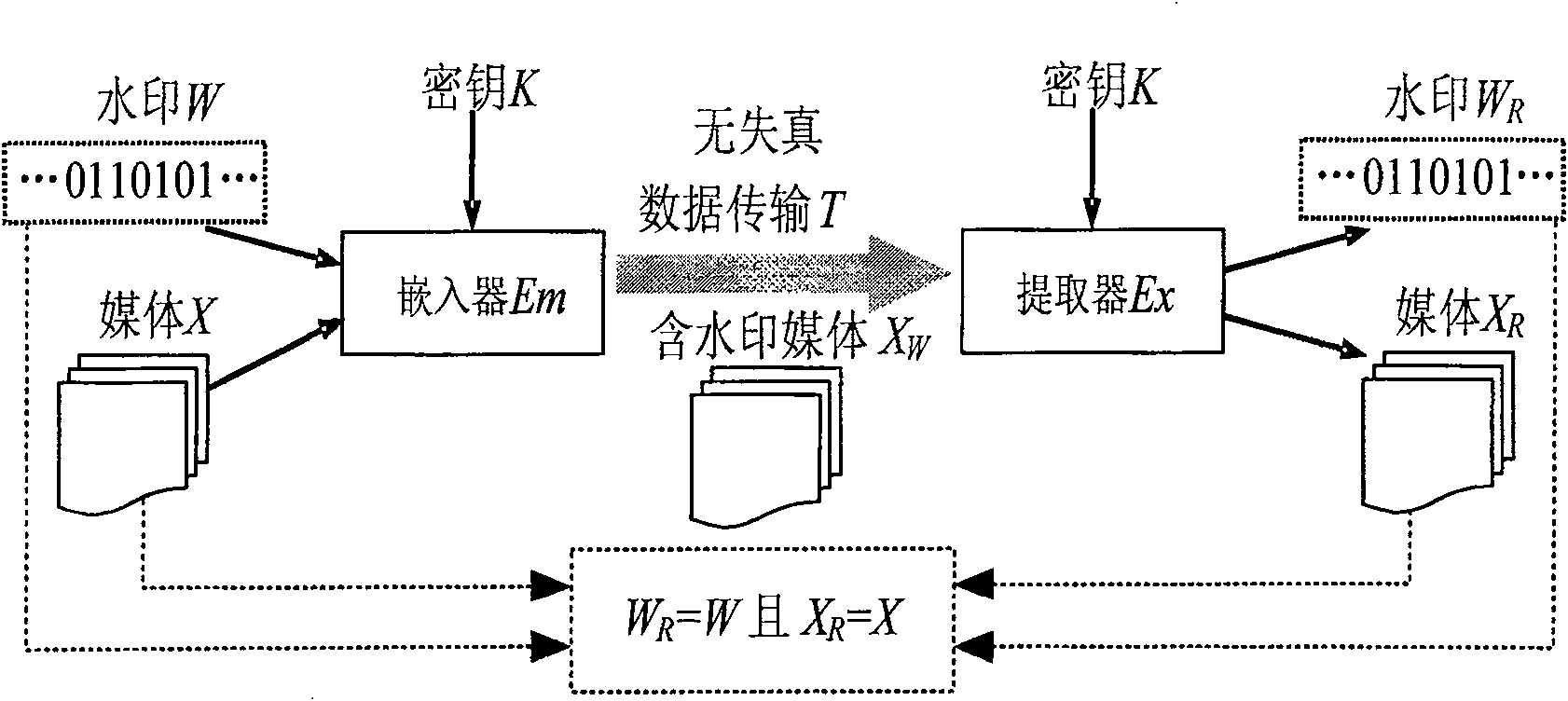 High capacity reversible water mark method based on predication and companding technology