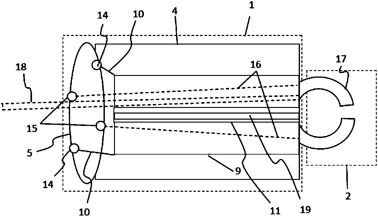 An interventional artificial heart valve delivery device with a biased release structure