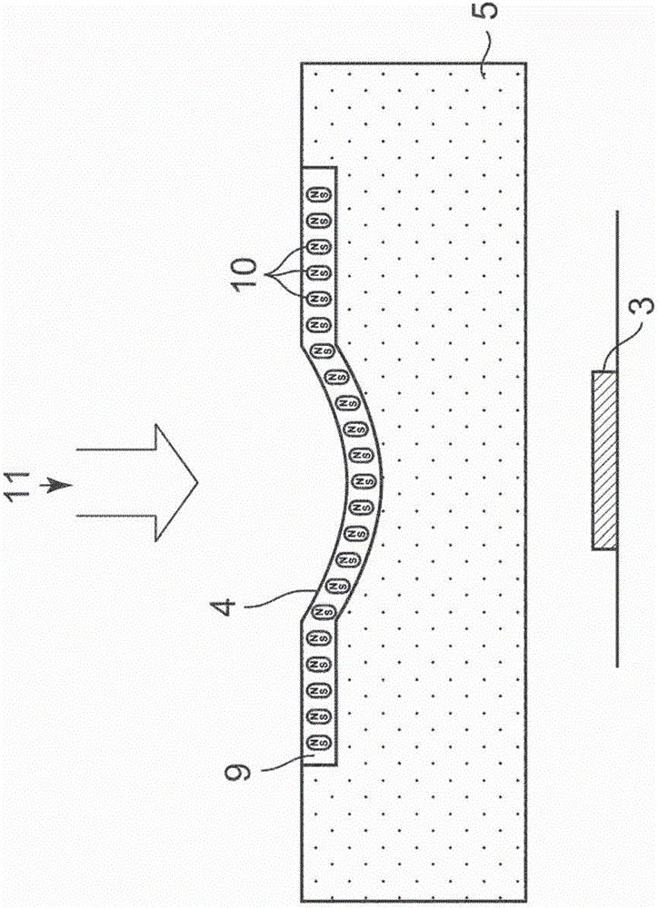 System for detecting deformation of cushion pad and process for producing same