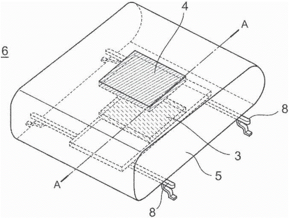 System for detecting deformation of cushion pad and process for producing same