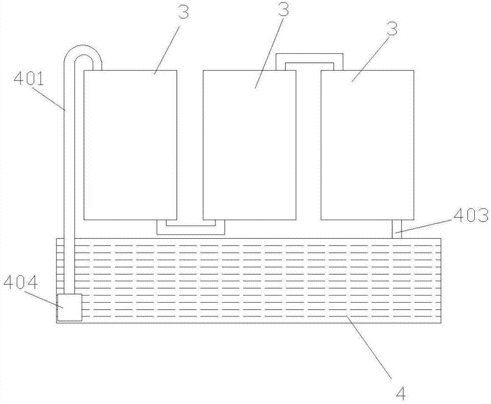 Epoxy resin cast dry-type transformer with internal side circulation cooling