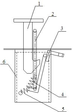 Mechanical anti-falling device of mechanical parking equipment