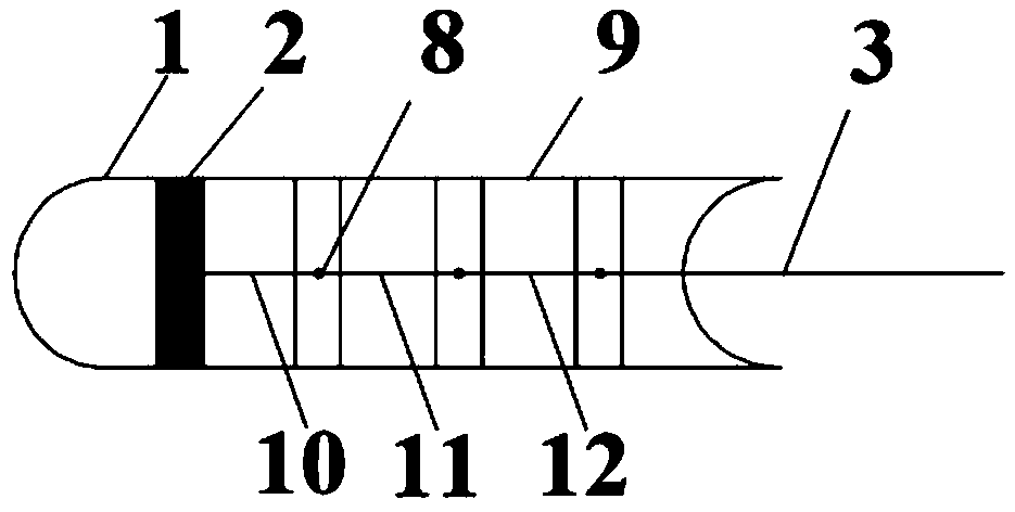 Sensing device for observing soil resistivity based on high density electrical method