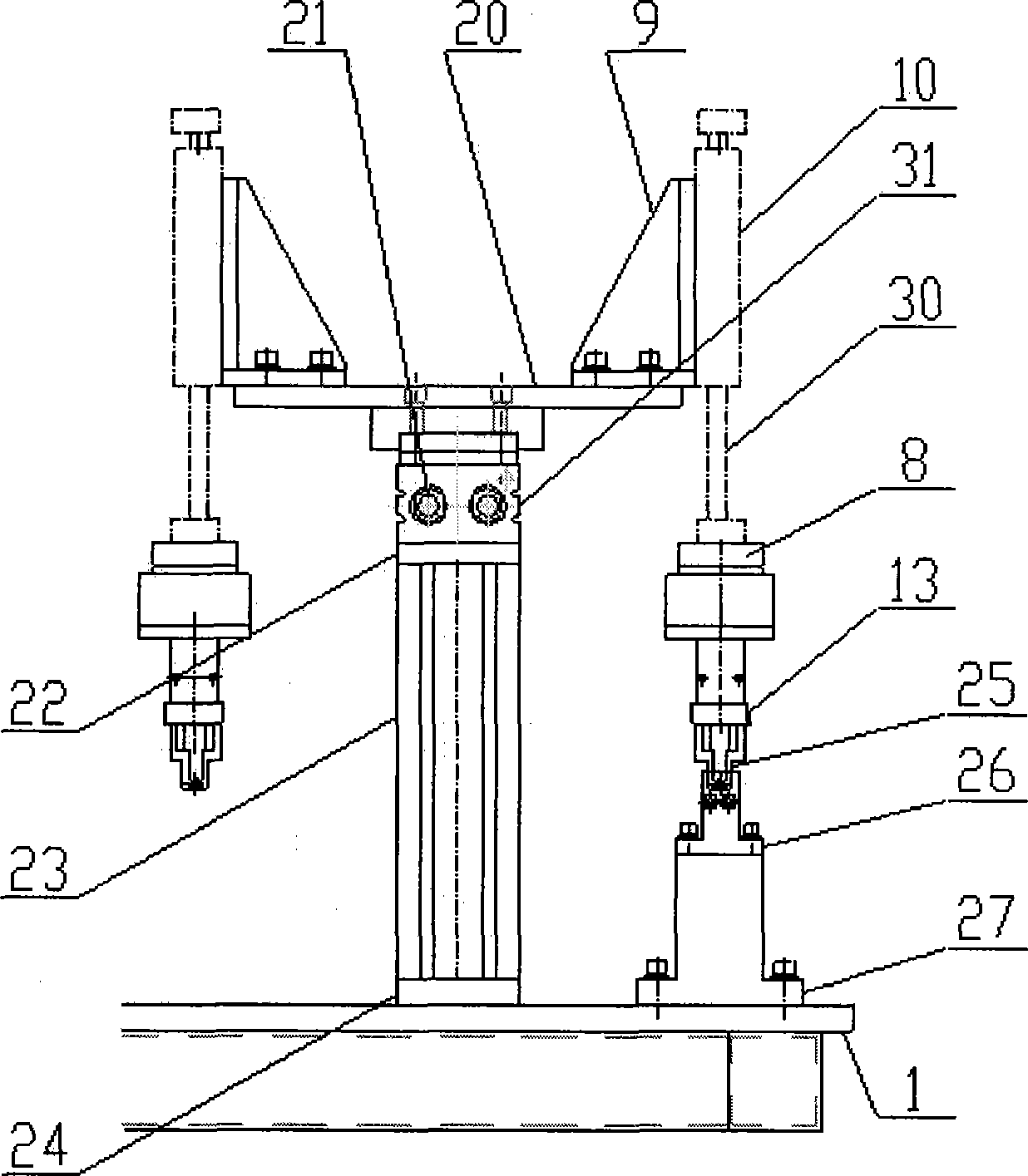 Slender pin horizontal automatic assembly device