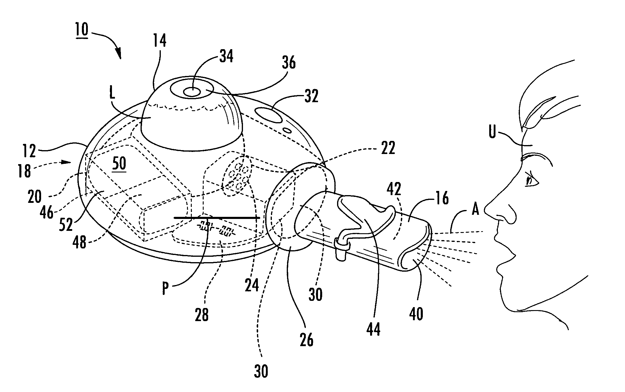 Micro powered gas-forming device